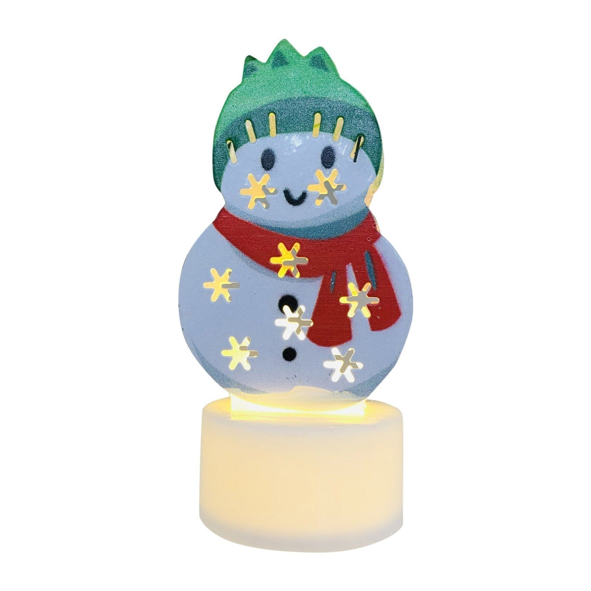 Avtoit | Electronic LED Christmas Candle Lamps - Set of 10 – Adorable Santa, Snowman & Tree Night Lights for Festive Home, Party, & Garden Décor