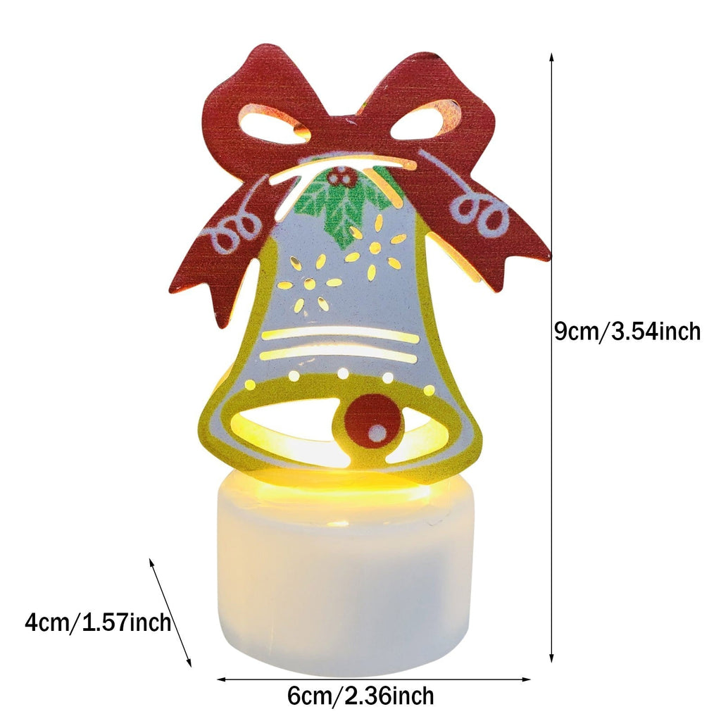 Avtoit | Electronic LED Christmas Candle Lamps - Set of 10 – Adorable Santa, Snowman & Tree Night Lights for Festive Home, Party, & Garden Décor