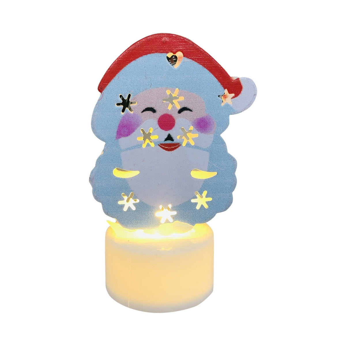 Avtoit | Electronic LED Christmas Candle Lamps - Set of 10 – Adorable Santa, Snowman & Tree Night Lights for Festive Home, Party, & Garden Décor