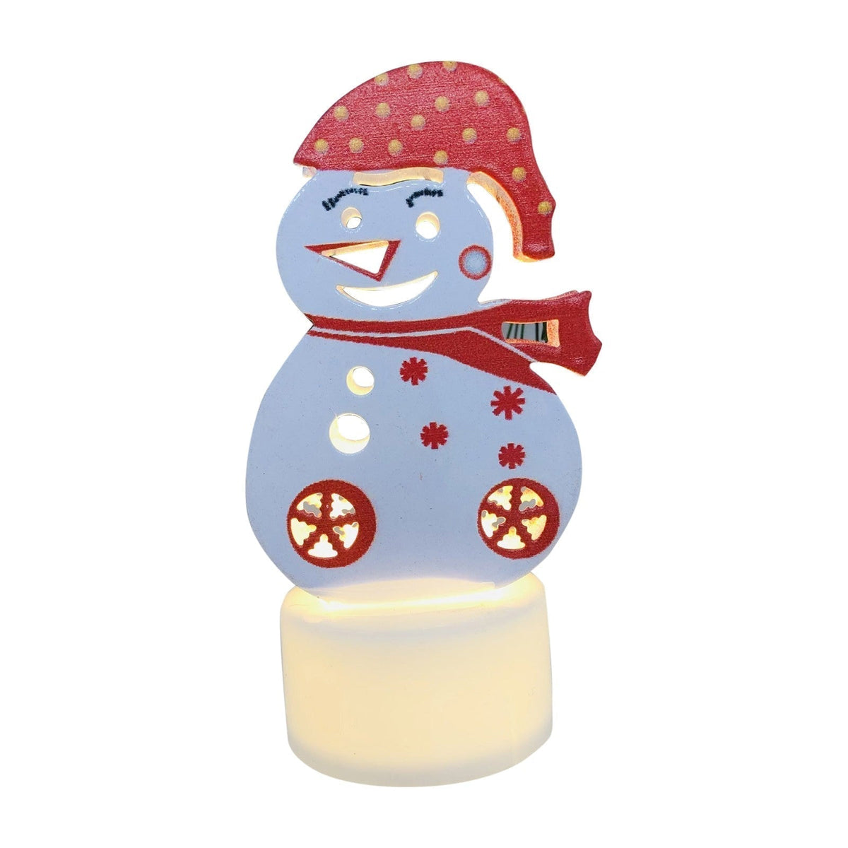 Avtoit | Electronic LED Christmas Candle Lamps - Set of 10 – Adorable Santa, Snowman & Tree Night Lights for Festive Home, Party, & Garden Décor
