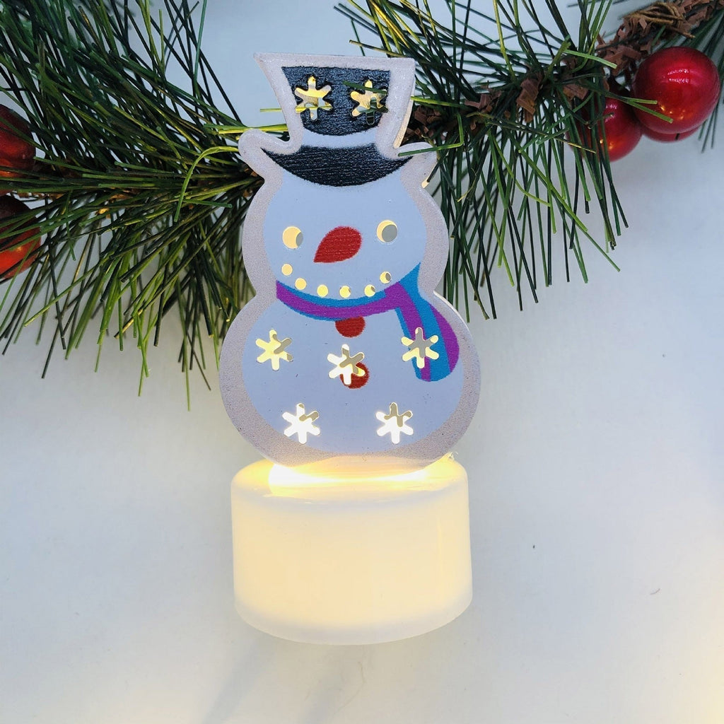 Avtoit | Electronic LED Christmas Candle Lamps - Set of 10 – Adorable Santa, Snowman & Tree Night Lights for Festive Home, Party, & Garden Décor