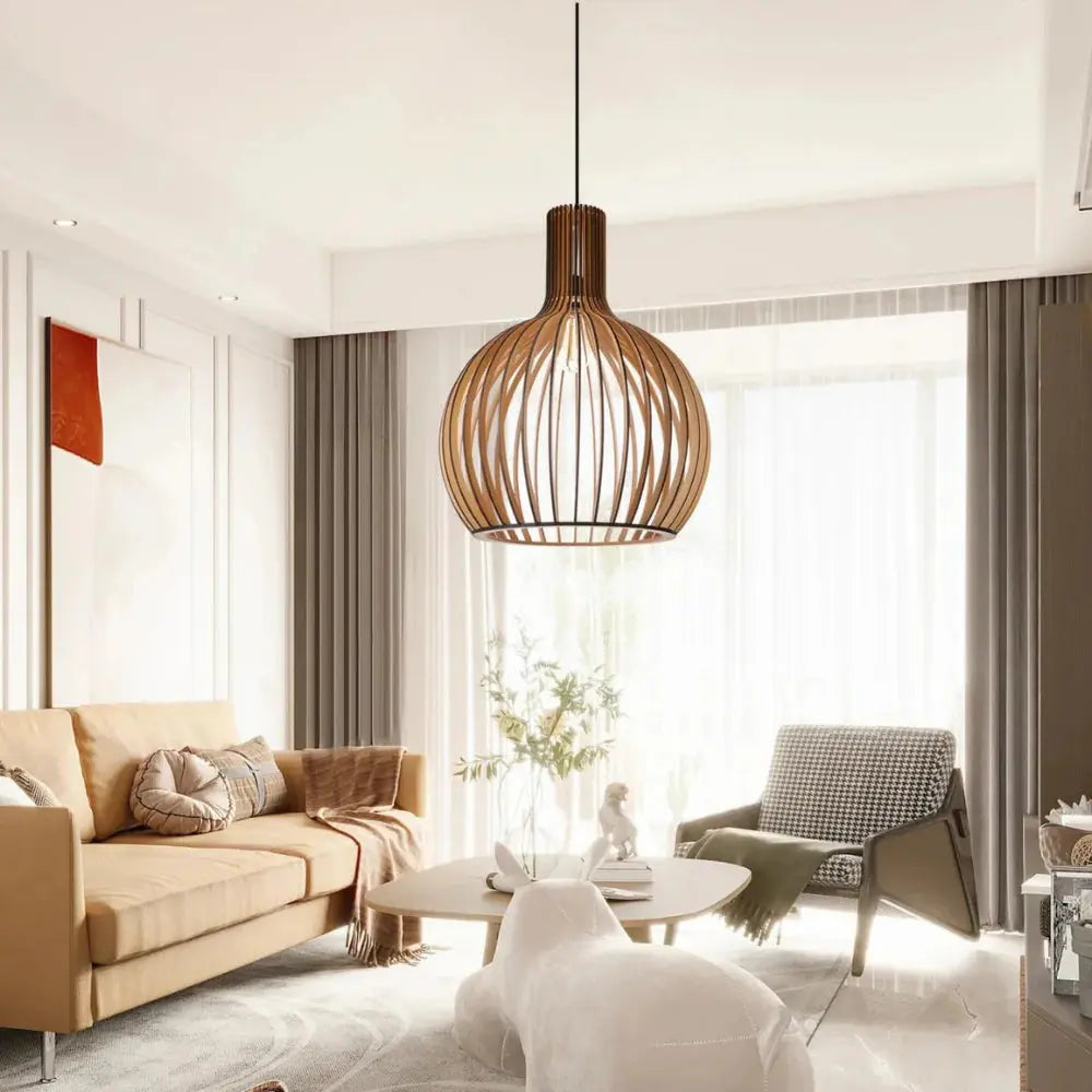 Avtoit | Natura Orb Bamboo Pendant Lamp – Handmade Hanging Lamp