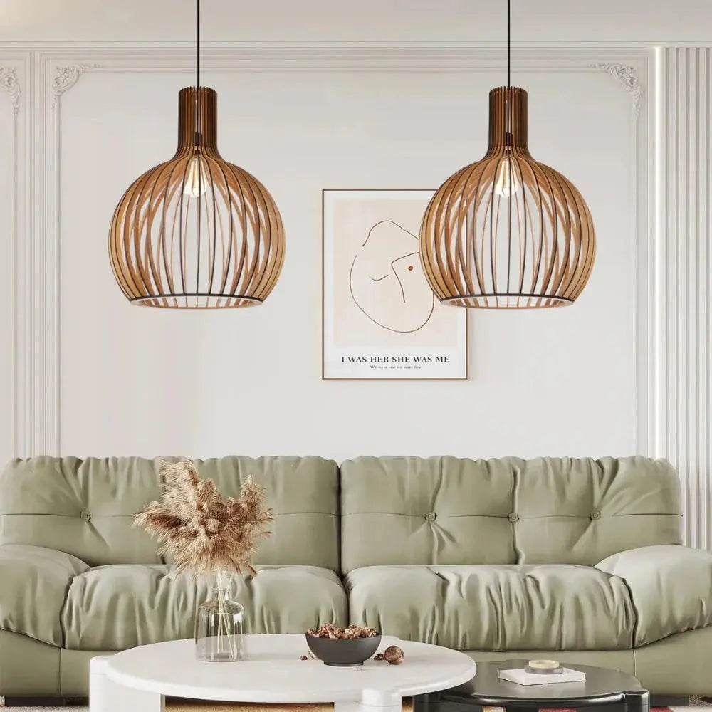 Avtoit | Natura Orb Bamboo Pendant Lamp – Handmade Hanging Lamp