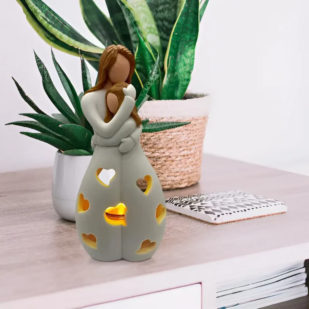 Avtoit | Embracing Mother and Daughter Candle Holder - EternalBond