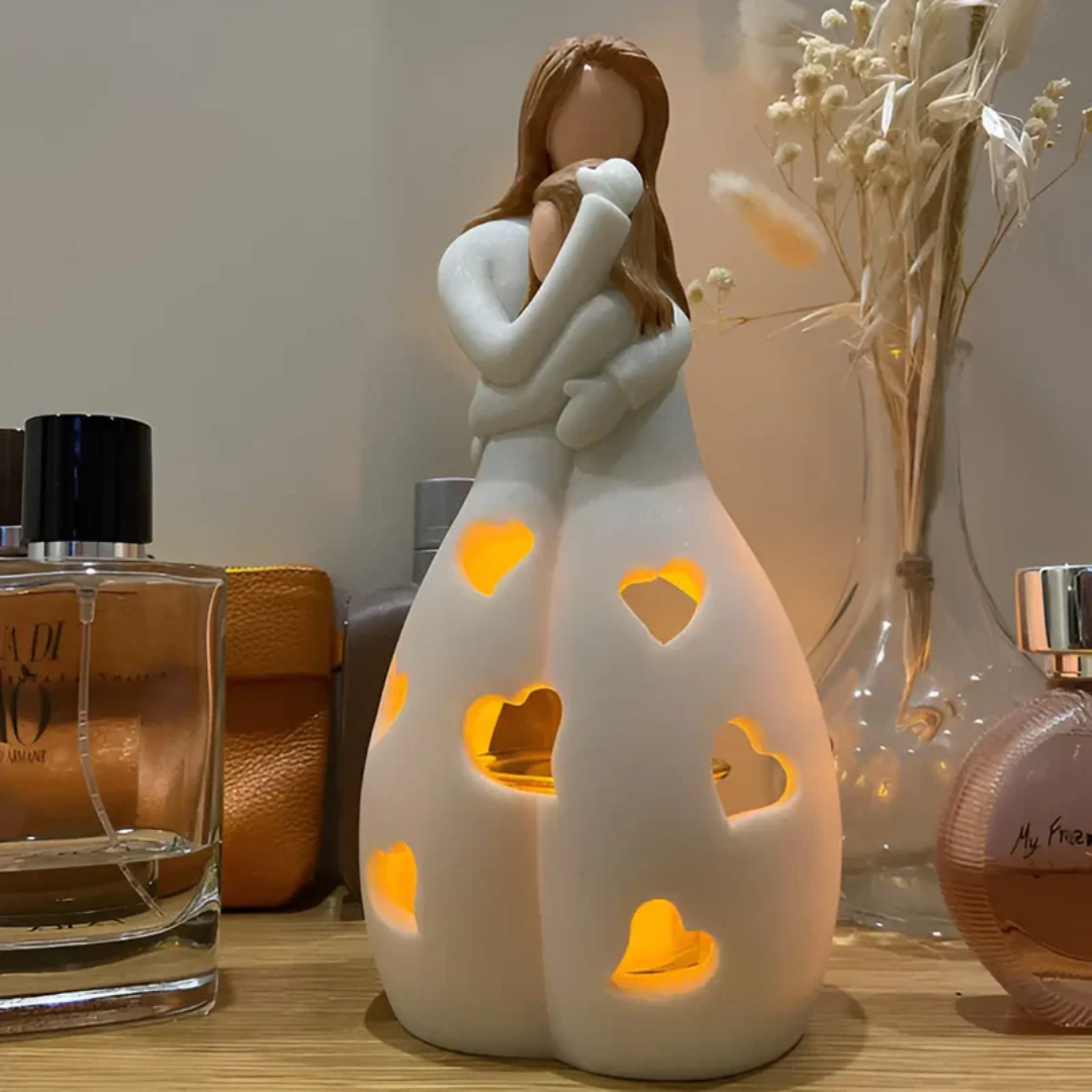 Avtoit | Embracing Mother and Daughter Candle Holder - EternalBond