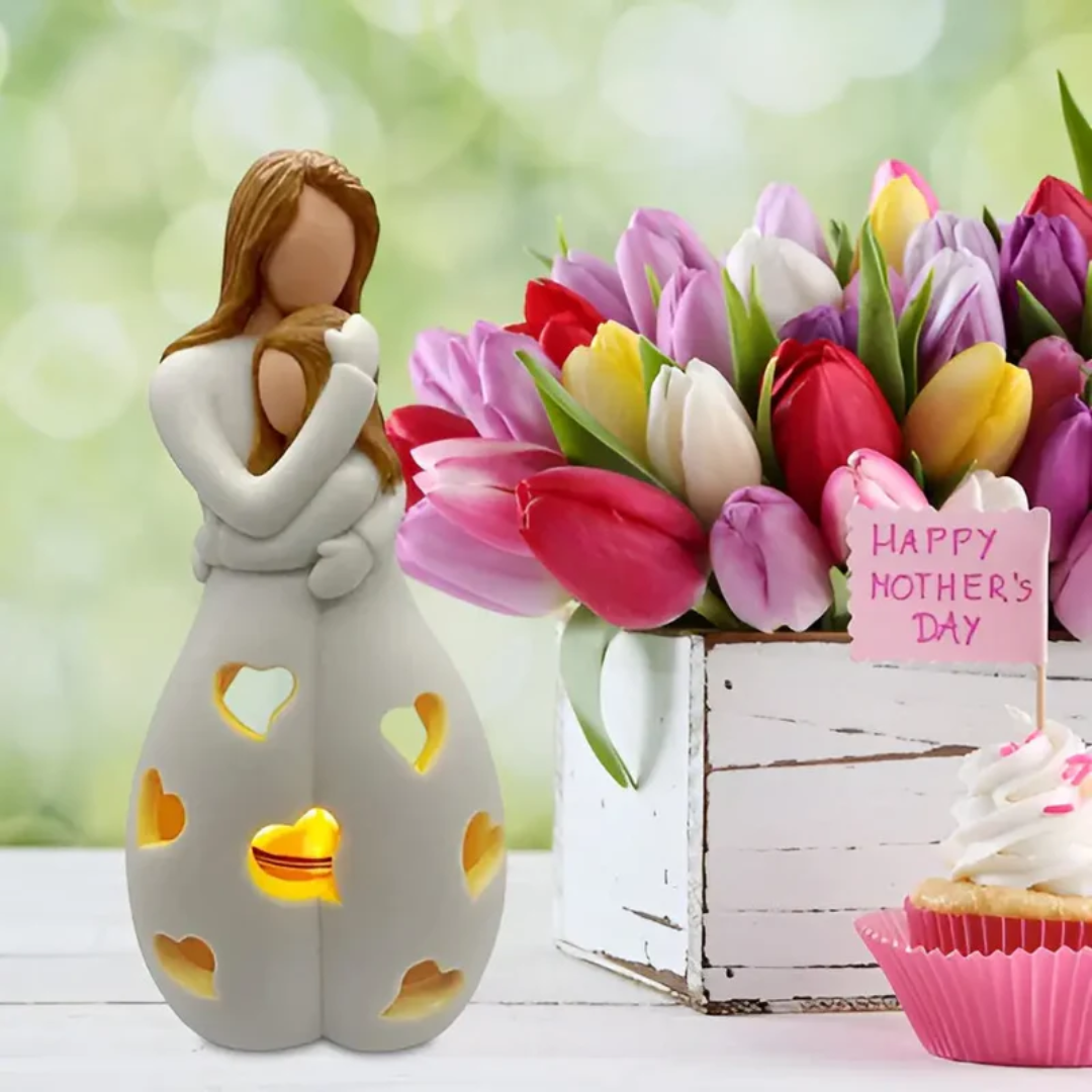 Avtoit | Embracing Mother and Daughter Candle Holder - EternalBond