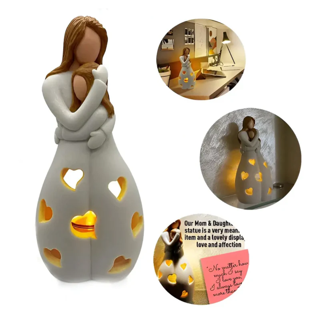 Avtoit | Embracing Mother and Daughter Candle Holder - EternalBond