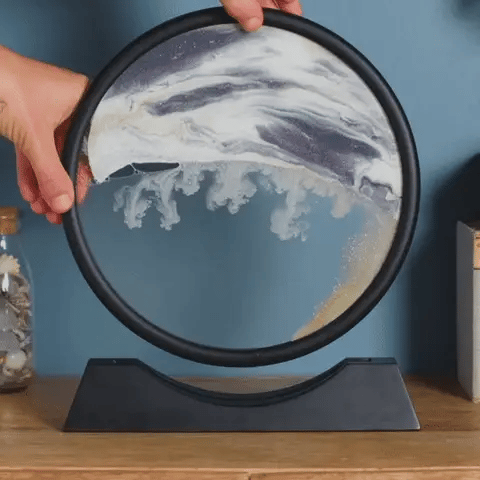Avtoit | Royaleva Moving Sand Art Sculpture - LED Calming Desk Decoration