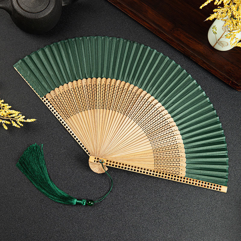 Avtoit | Hand fan made of bamboo silk