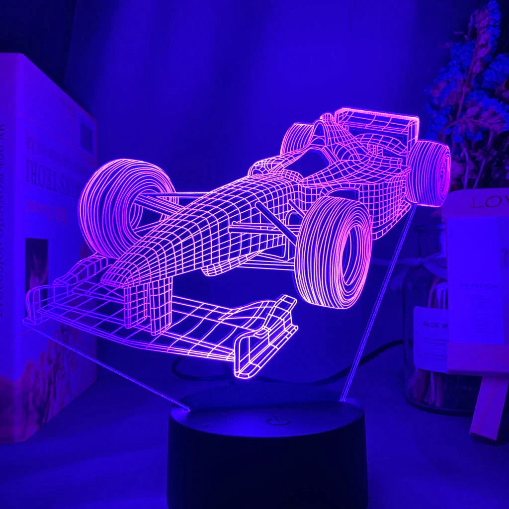 Avtoit | Formula-1-3D-Illusion lamp with color mode