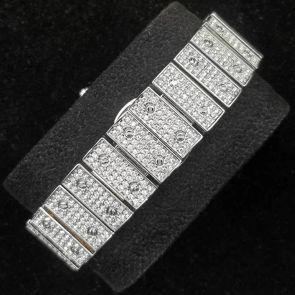 Avtoit | MISSFOX Ice Out Square Watch for Men