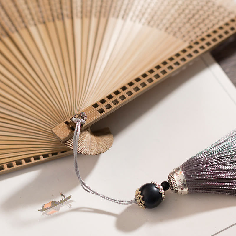 Avtoit | Hand fan made of bamboo silk