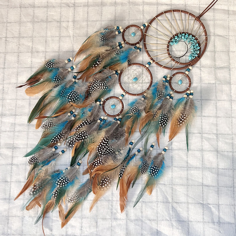 Avtoit | Turquoise Tree of Life Feather Dreamcatcher