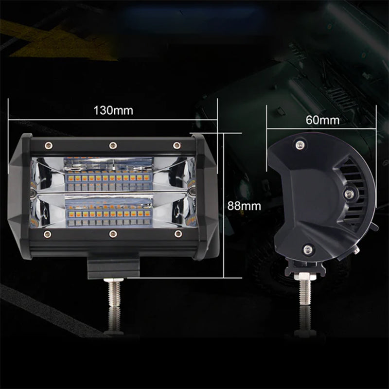 Avtoit | 5 Inch Amber White Light Strobe Work Light Pods