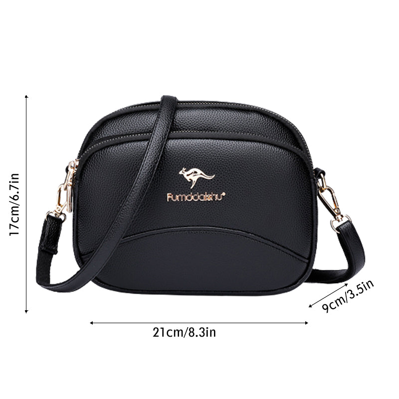 Avtoit | Soft Leather Multi-Pocket Shoulder Bag