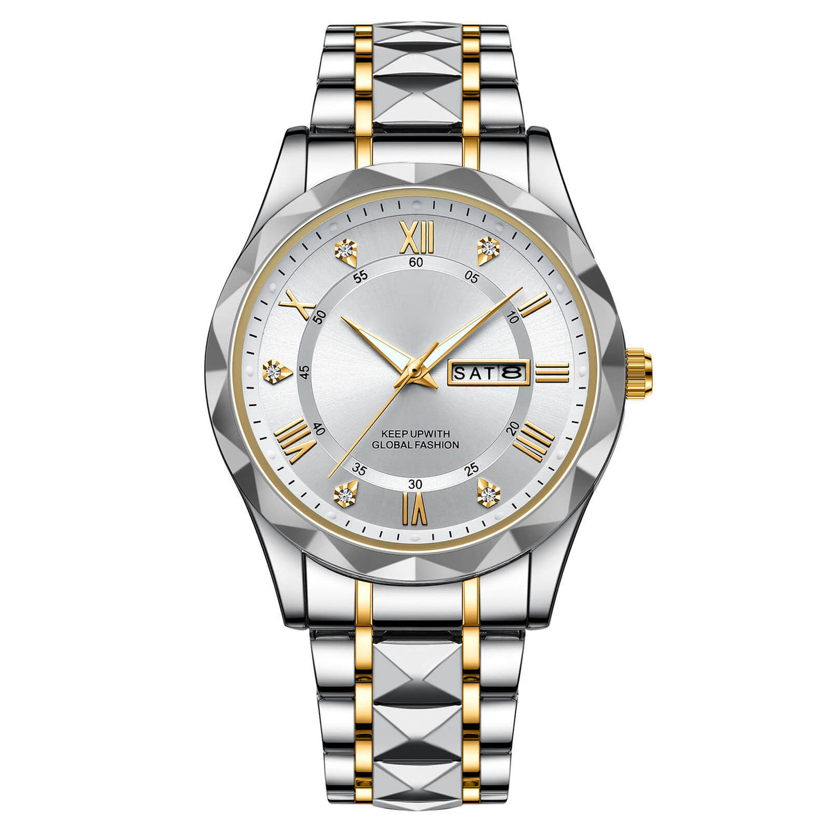 Avtoit | Waterproof Luminous Stainless Steel Two-tone Quartz Men's Watch