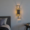 Avtoit | Modern Geometric LED Wall Light – Rectangle Design with Remote Dimming (Black or Copper Finish)