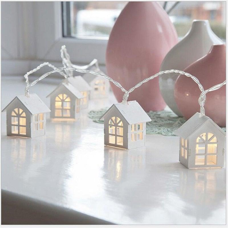 Avtoit | Fairy Wood House Lights - Christmas Village Houses String Lights