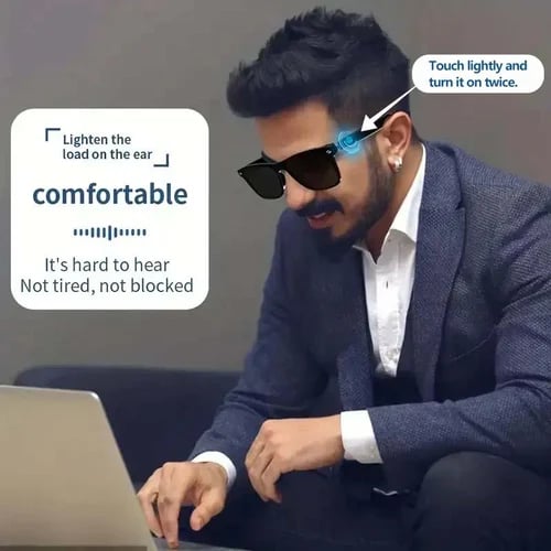 Avtoit | Super Black TechnologySmart Wireless Headphone Sunglasses