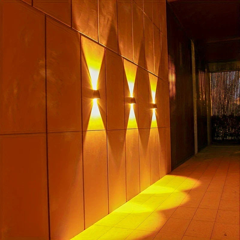 Avtoit | Modern LED outdoor wall light with up & down light – Waterproof wall lamp for house facade and entrance area