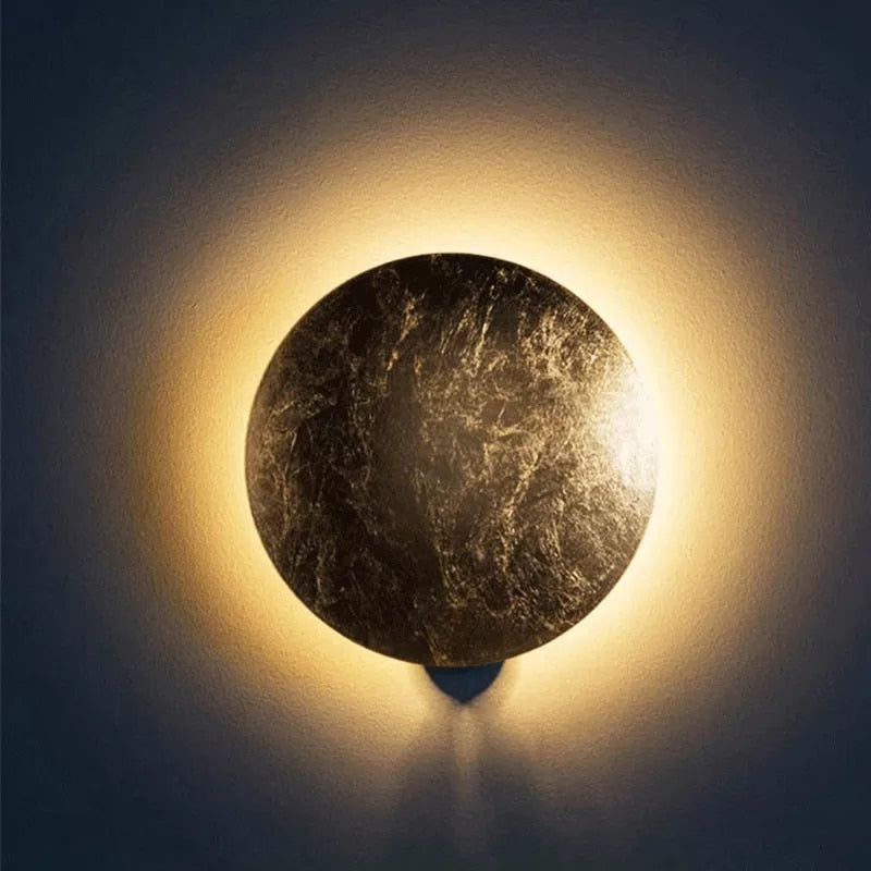 Avtoit | GoldVeil - Nordic Modern Creativity Bedroom Eclipse LED Art Wall Sconce Lamp