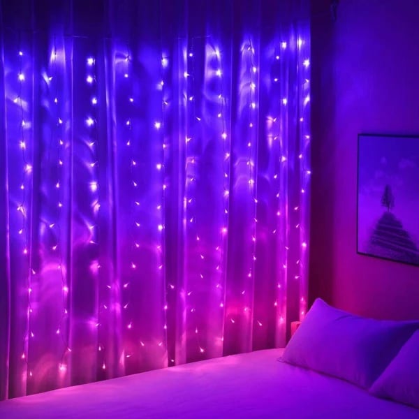Avtoit | LED Rainbow Curtain Lights — Color Changing Waterproof Decoration