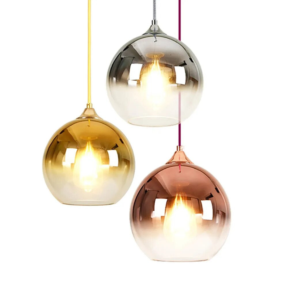 Avtoit | Glass Copper Finish Ceiling Light