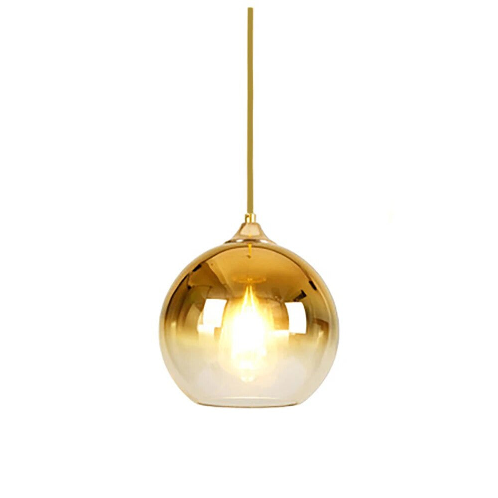 Avtoit | Glass Copper Finish Ceiling Light
