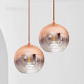 Avtoit | Glass Copper Finish Ceiling Light