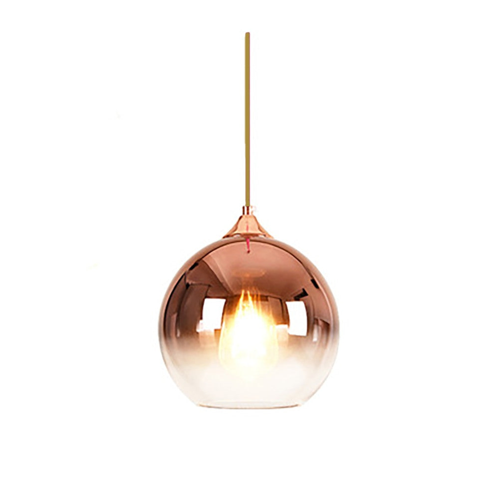 Avtoit | Glass Copper Finish Ceiling Light