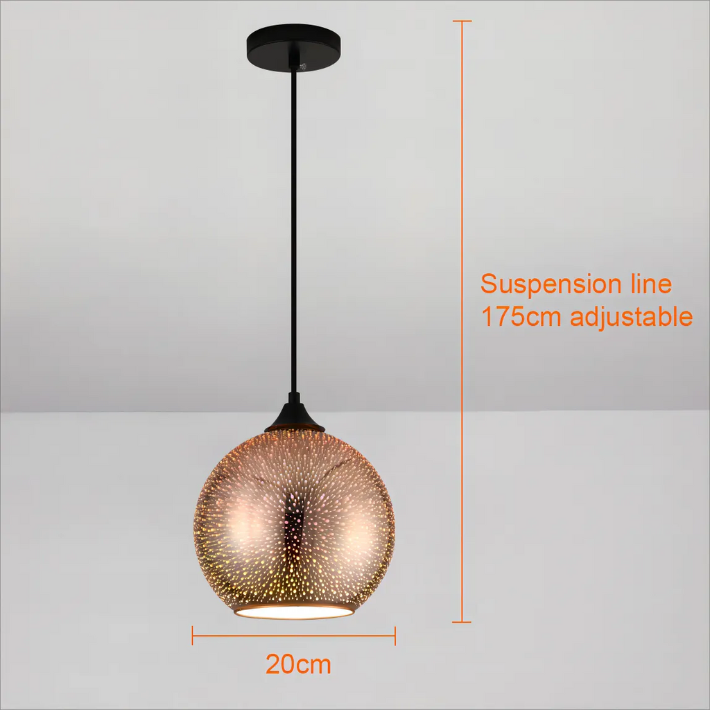 Avtoit | Perforated Glass Ceiling Light
