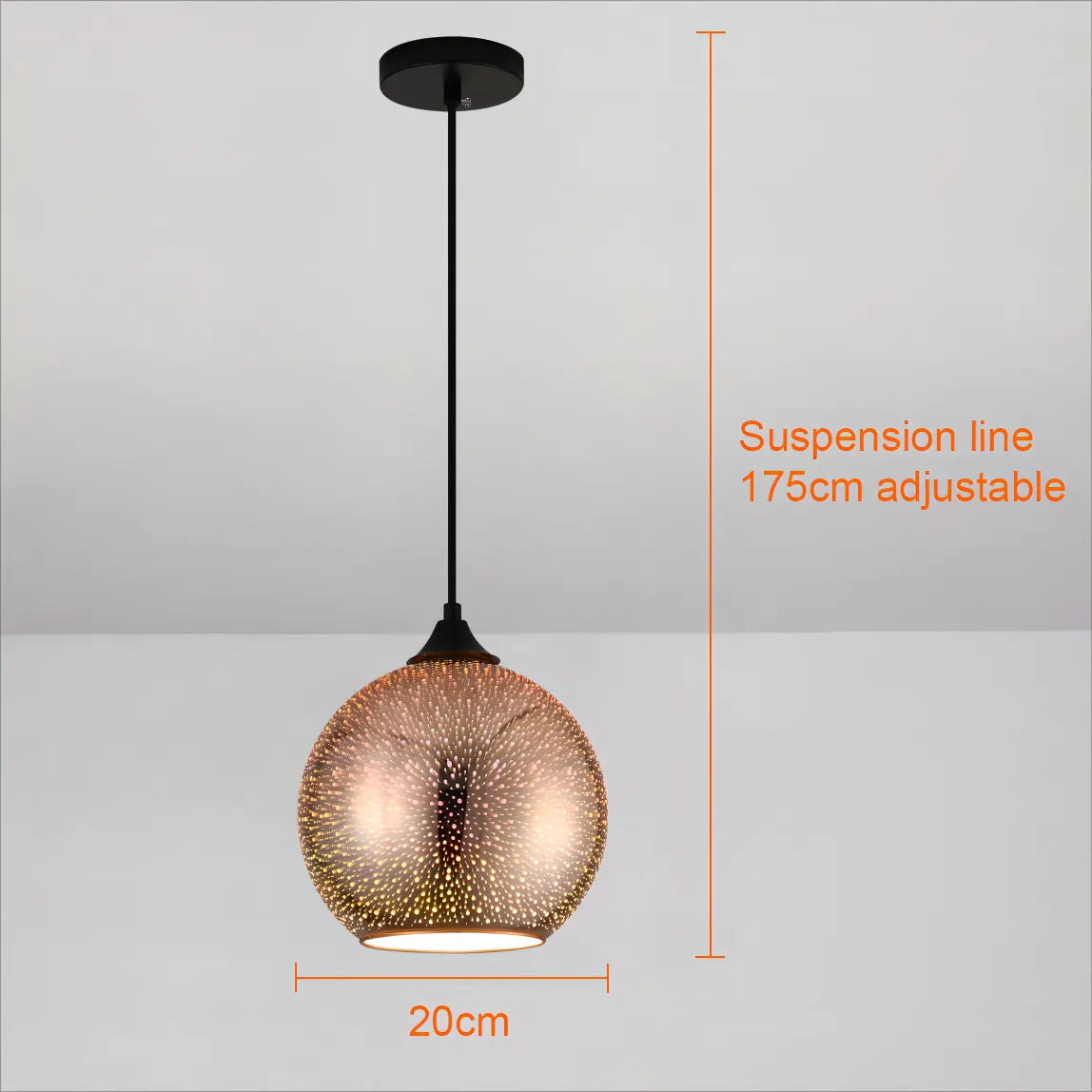 Avtoit | Perforated Glass Ceiling Light