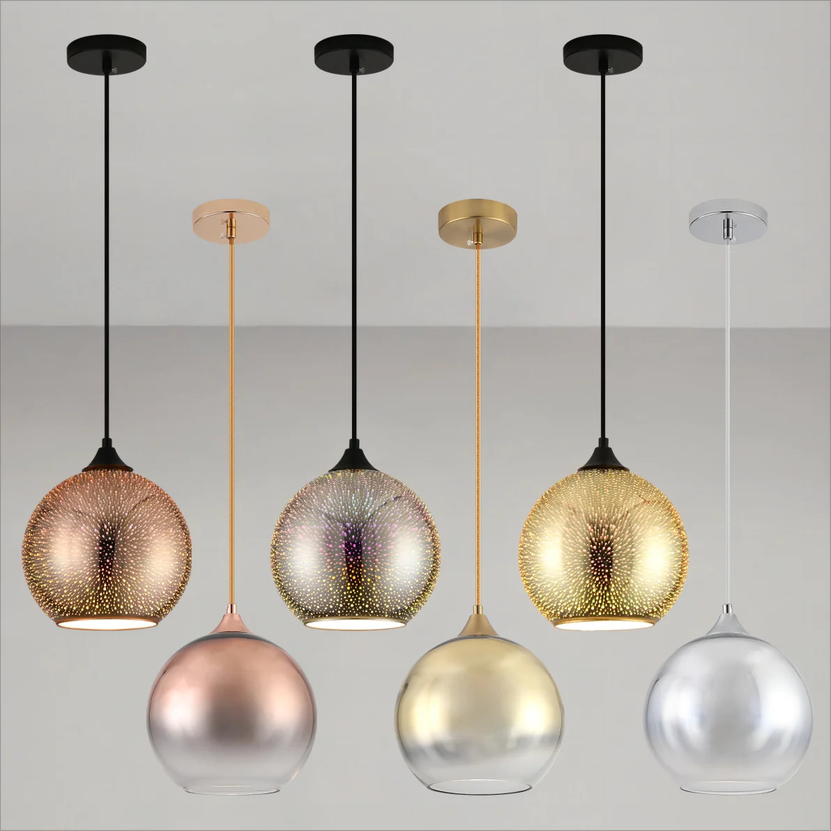 Avtoit | Perforated Glass Ceiling Light