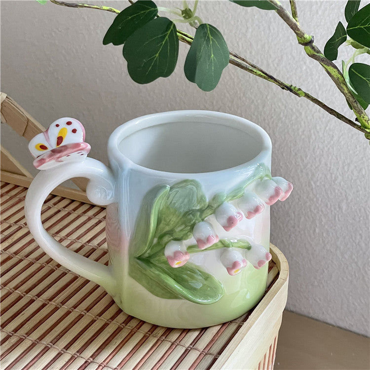 Avtoit | 3D Floral Hand-painted Mug