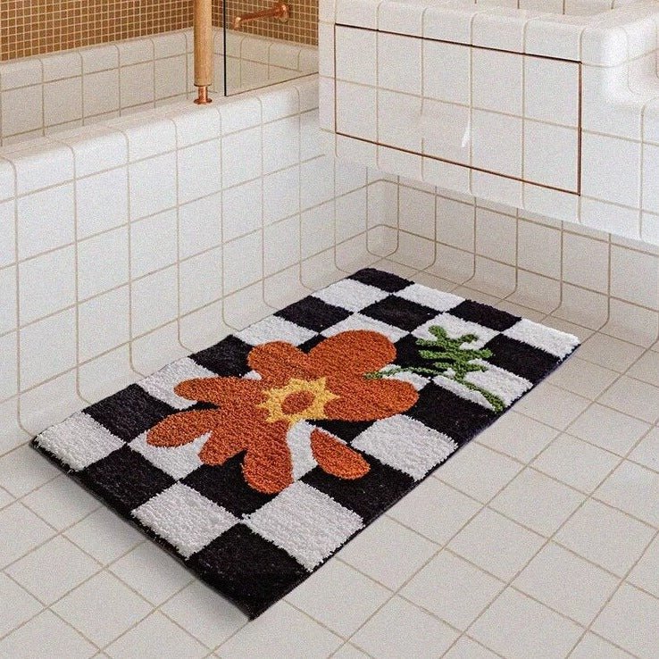 Avtoit | Fluffy Chessboard Carpet