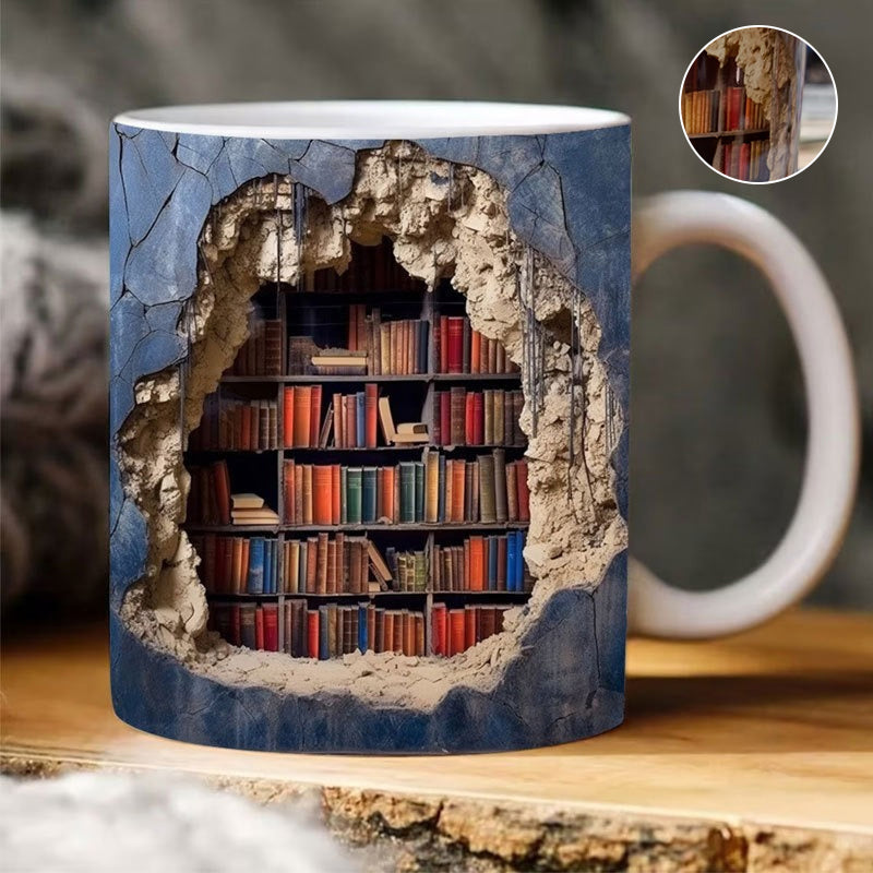 Avtoit | 3D Bookshelf Mug