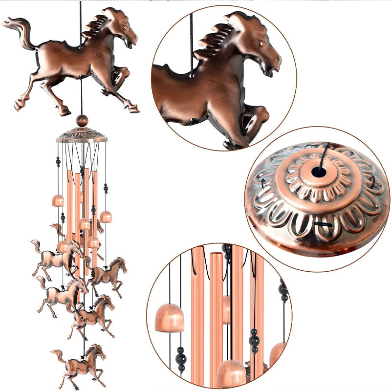 Avtoit | Retro Bronze Horse Wind Chime