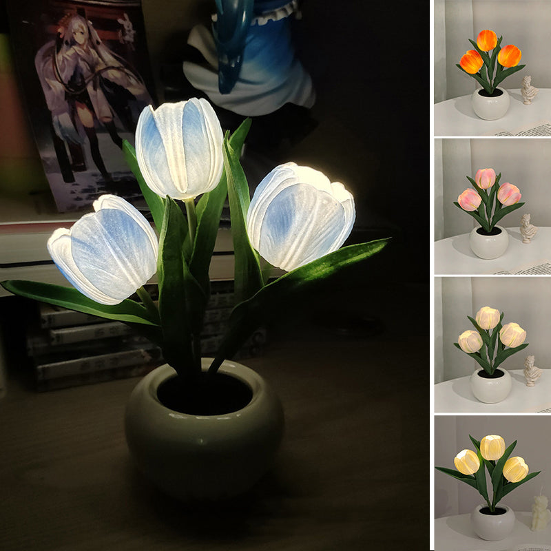 Avtoit | LED Tulip Nightstand Lamp Flower Table Lamp