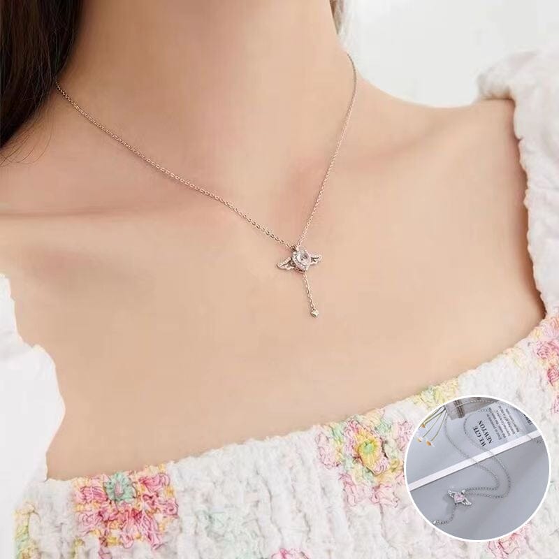 Avtoit | Pink Angel Wings Necklace