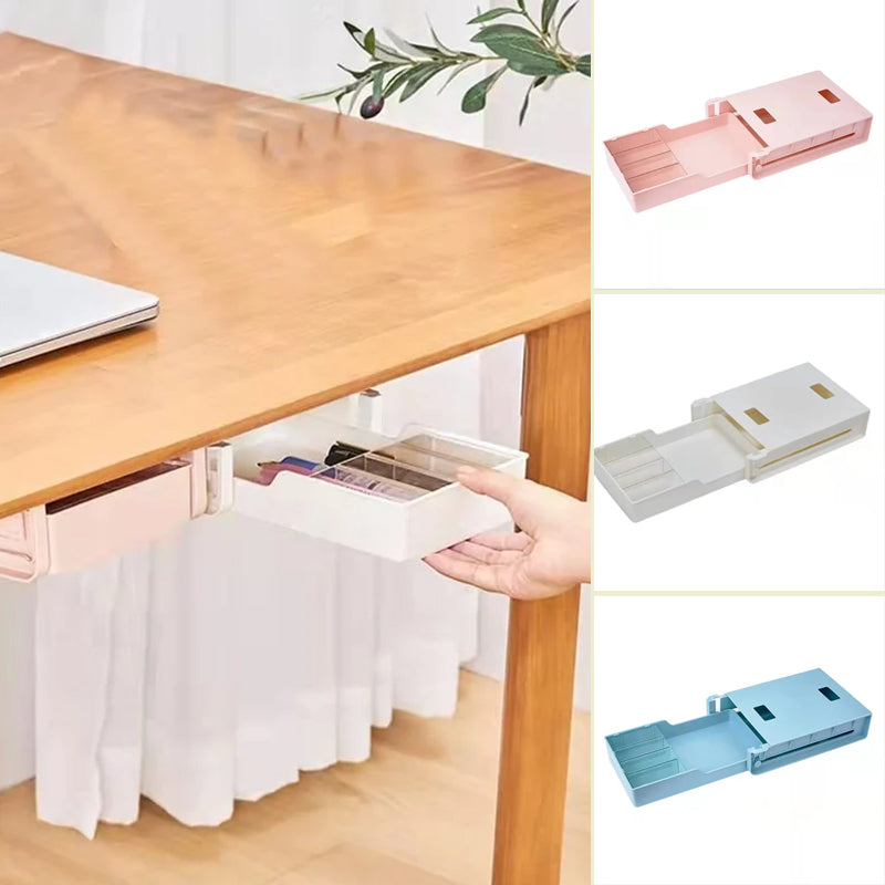Under-Desk Drawer Organizer with 3 Removable Dividers