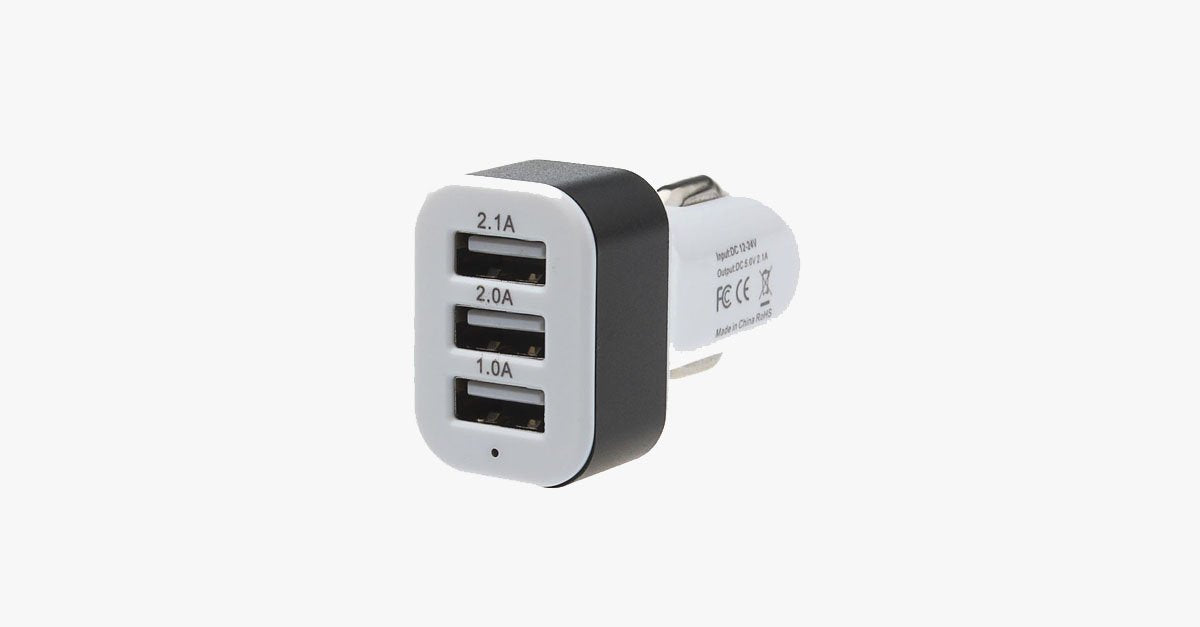 Avtoit | Universal 3-Port USB Car Charger – Easily charge multiple devices in your car!