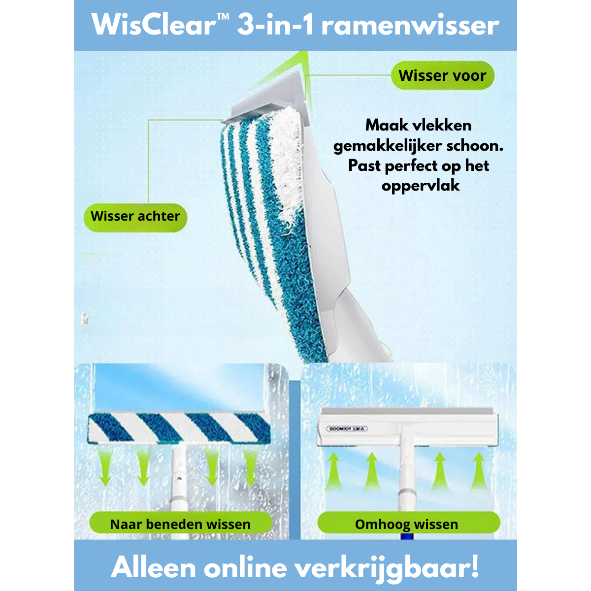 Avtoit | Functional 3-in-1 Window Squeegee - ClearView