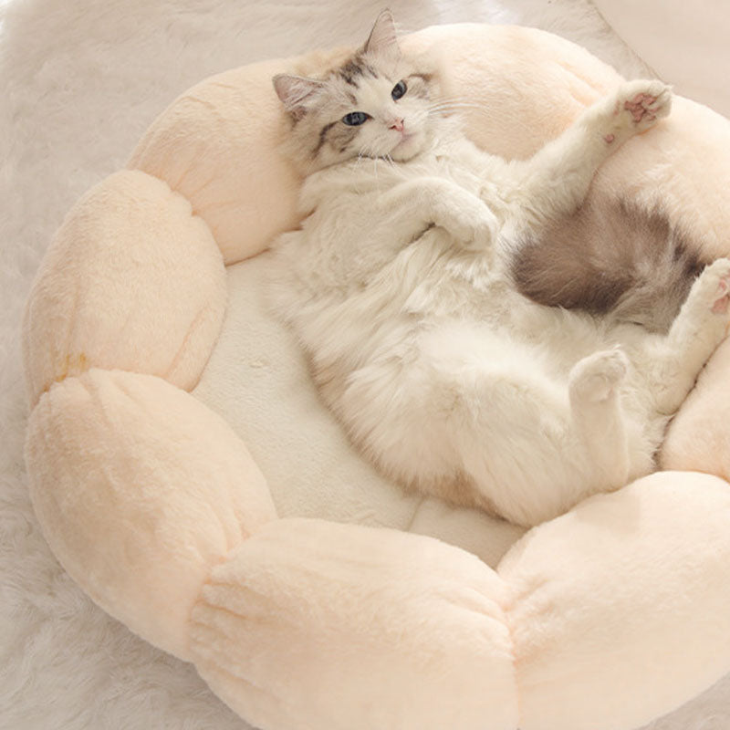 Avtoit | Deep Sleep Flower Shape Cat Bed