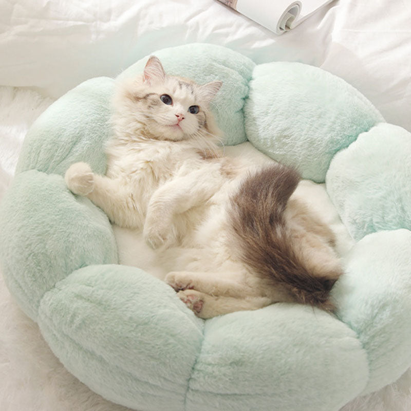 Avtoit | Deep Sleep Flower Shape Cat Bed