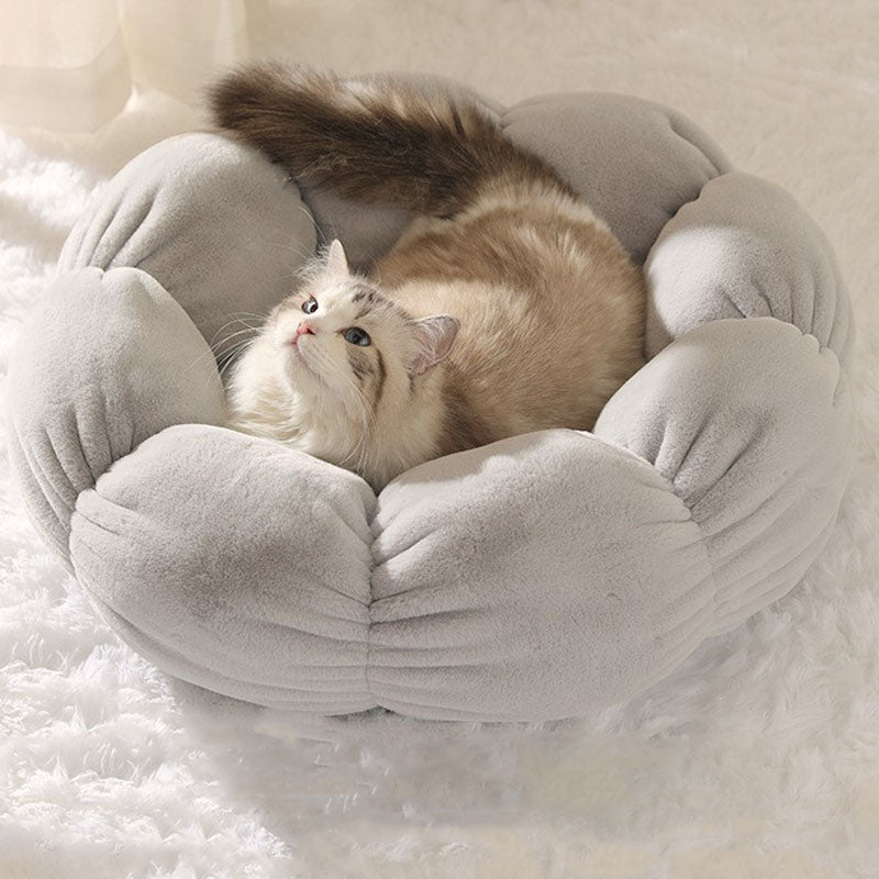 Avtoit | Deep Sleep Flower Shape Cat Bed