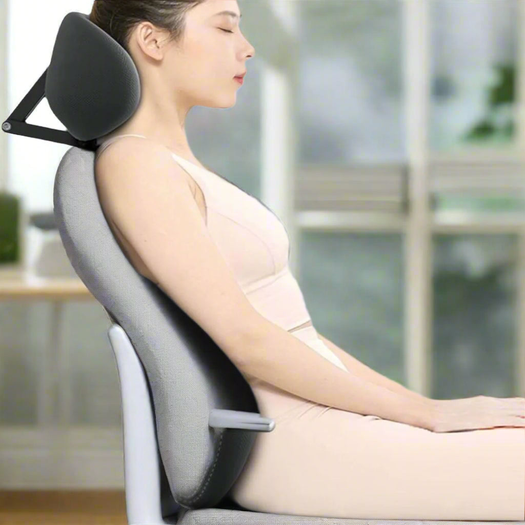 Avtoit | Ergonomic Neck Pillow and Waist Support Cushion for Office Chair - Comfortable Headrest for Home & Office Use