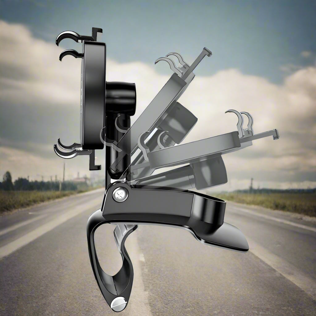 Adjustable Car Phone Holder for Dashboard and Windshield Mounting