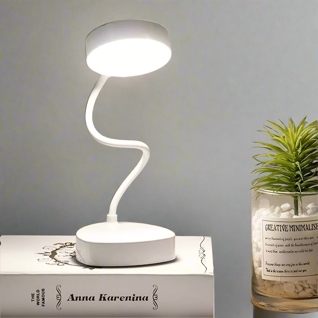 Avtoit | LED Bedside Reading Lamp - Adjustable White Light Fixture for Nightstand & Bedroom Use