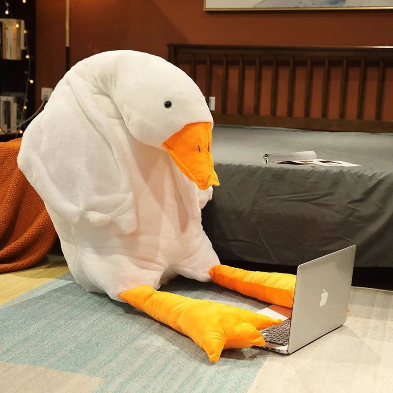 Avtoit | Giant Plush Big White Duck Pillow – Ultra-Soft Hugging Pillow in 7 Charming Colors, Perfect Cuddly Companion & Whimsical Christmas Gift for Kids