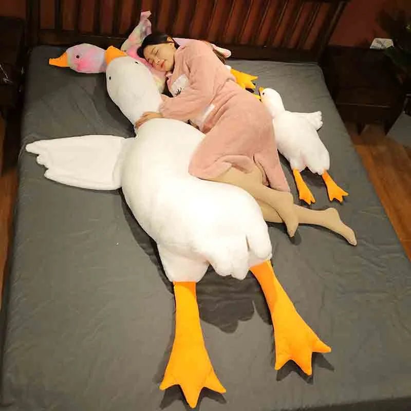 Avtoit | Giant Plush Big White Duck Pillow – Ultra-Soft Hugging Pillow in 7 Charming Colors, Perfect Cuddly Companion & Whimsical Christmas Gift for Kids